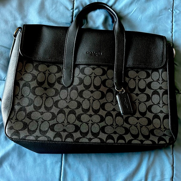 Coach Sullivan Portfolio signature brief case - Picture 1 of 9